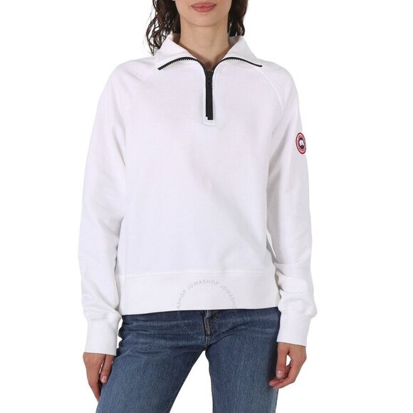 Canada Goose Muskoka White 1/2 Zip Sweaters - Picture 3 of 3